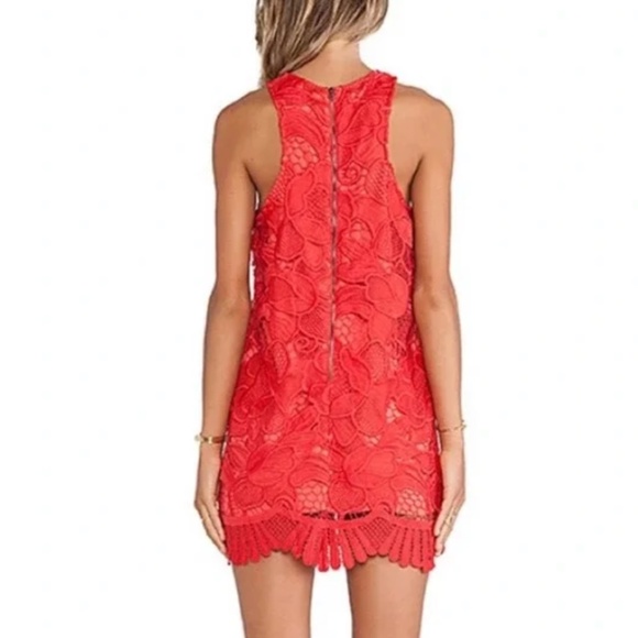 Lovers + Friends Caspian Shift Dress - Coral, size M - Picture 2 of 6